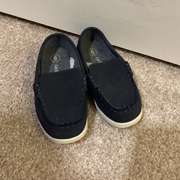 Cat & Jack Kids' navy Loafers size 6 - Picture 5 of 6